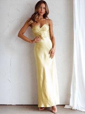 avara maxi dress Blue Contrast Trim Maxi Dress | Women's Clothing
